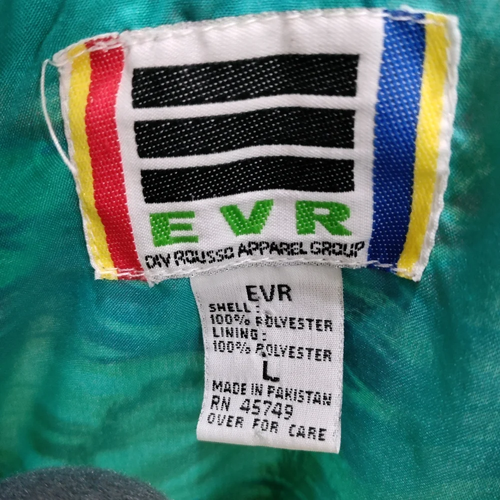 EVR div rousso apparel group women's wind breaker jacket vintage size La…